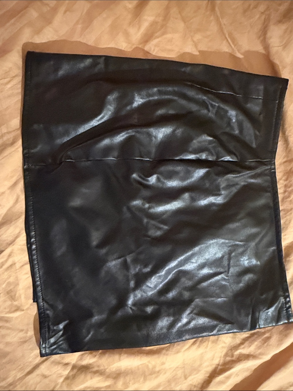 Fashion Nova Black Faux Leather Skirt